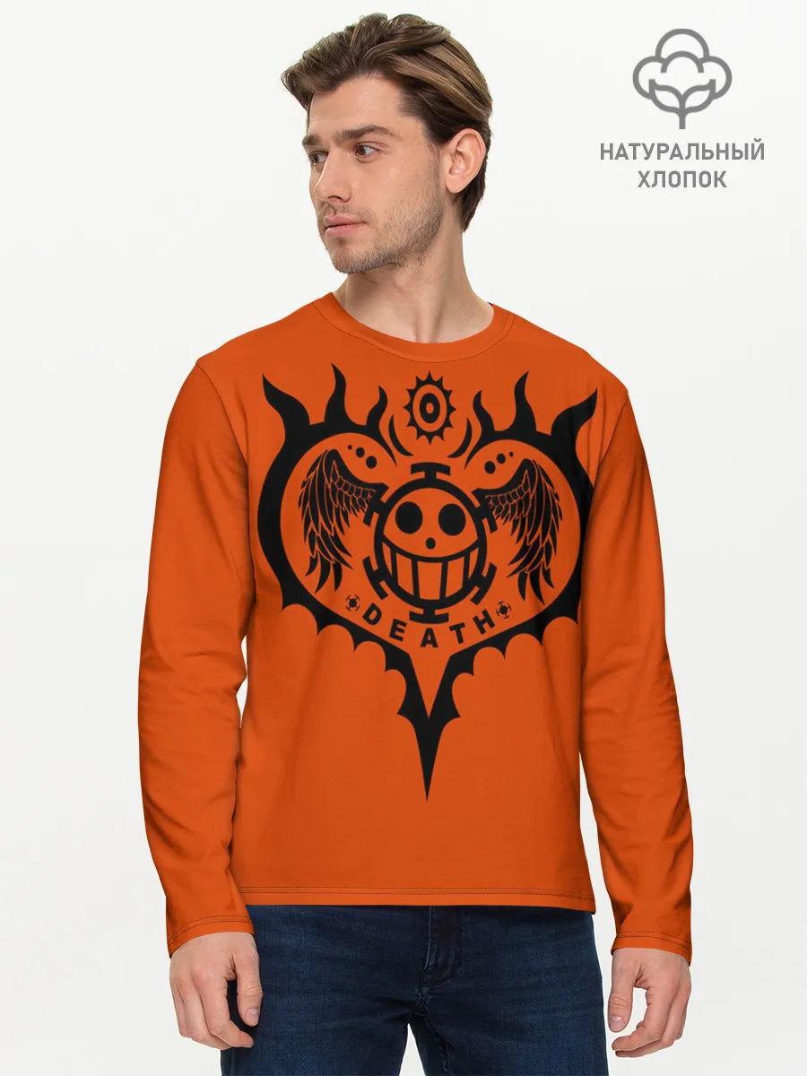 Мужской лонгслив базовый / сердце One Piece