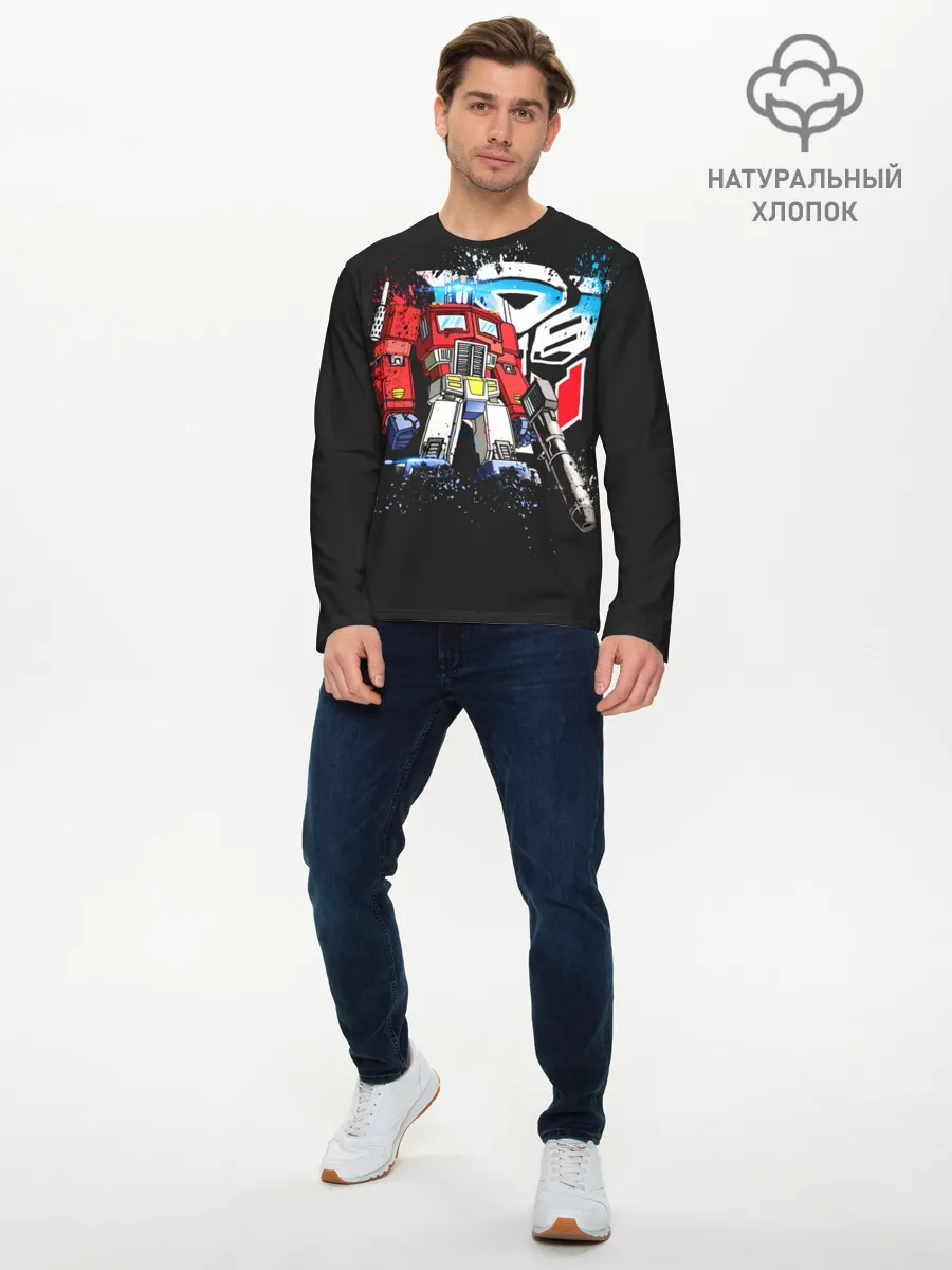 Мужской лонгслив базовый / Transformers