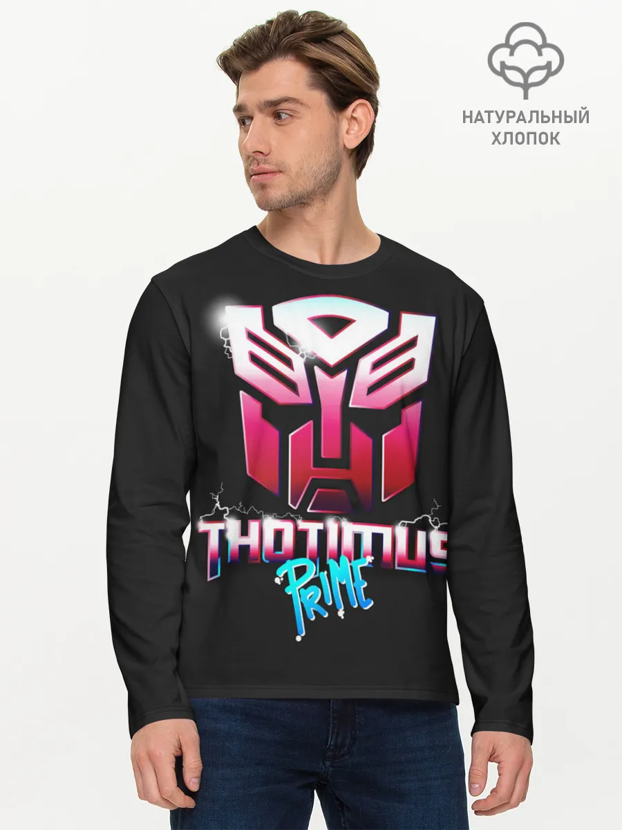 Мужской лонгслив базовый / Трансформеры Thotimus Prime