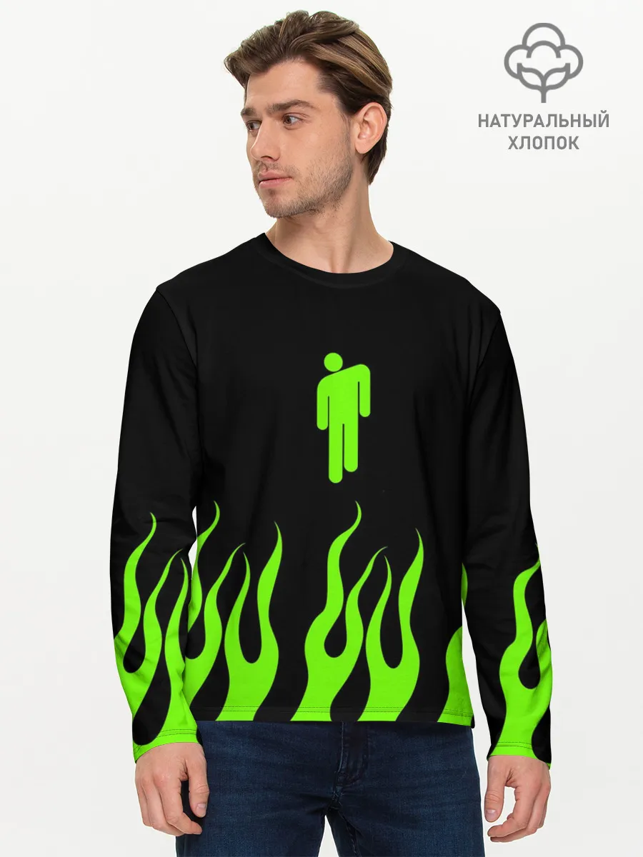 Мужской лонгслив базовый / billie eilish