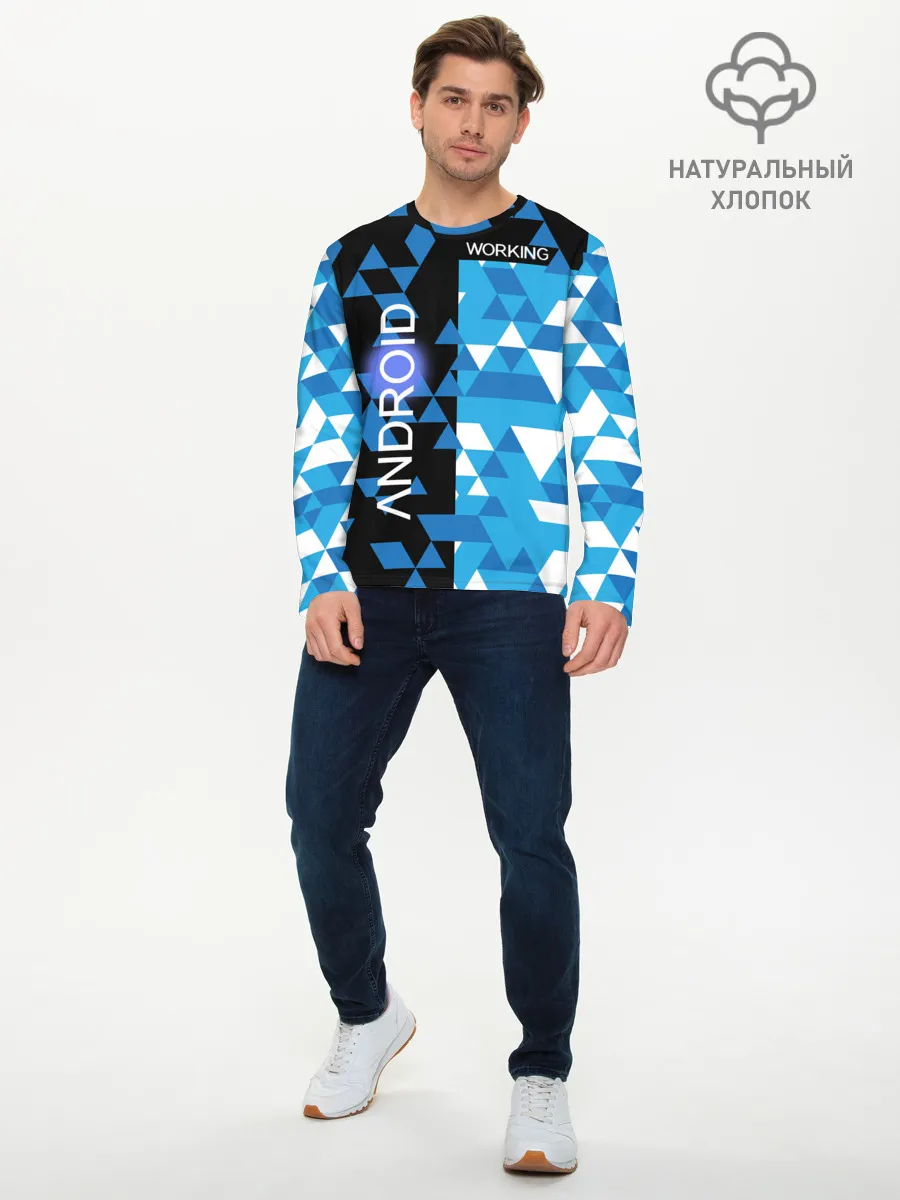 Мужской лонгслив базовый / Detroit:become