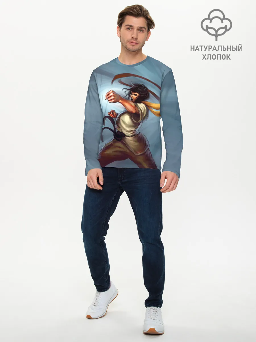 Мужской лонгслив базовый / Karate girl