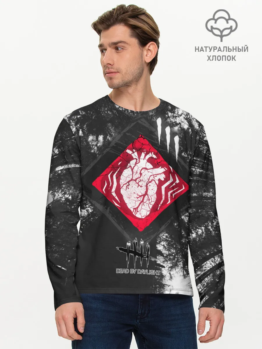 Мужской лонгслив базовый / DBD - beating heart