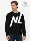 Мужской лонгслив базовый / NL logo