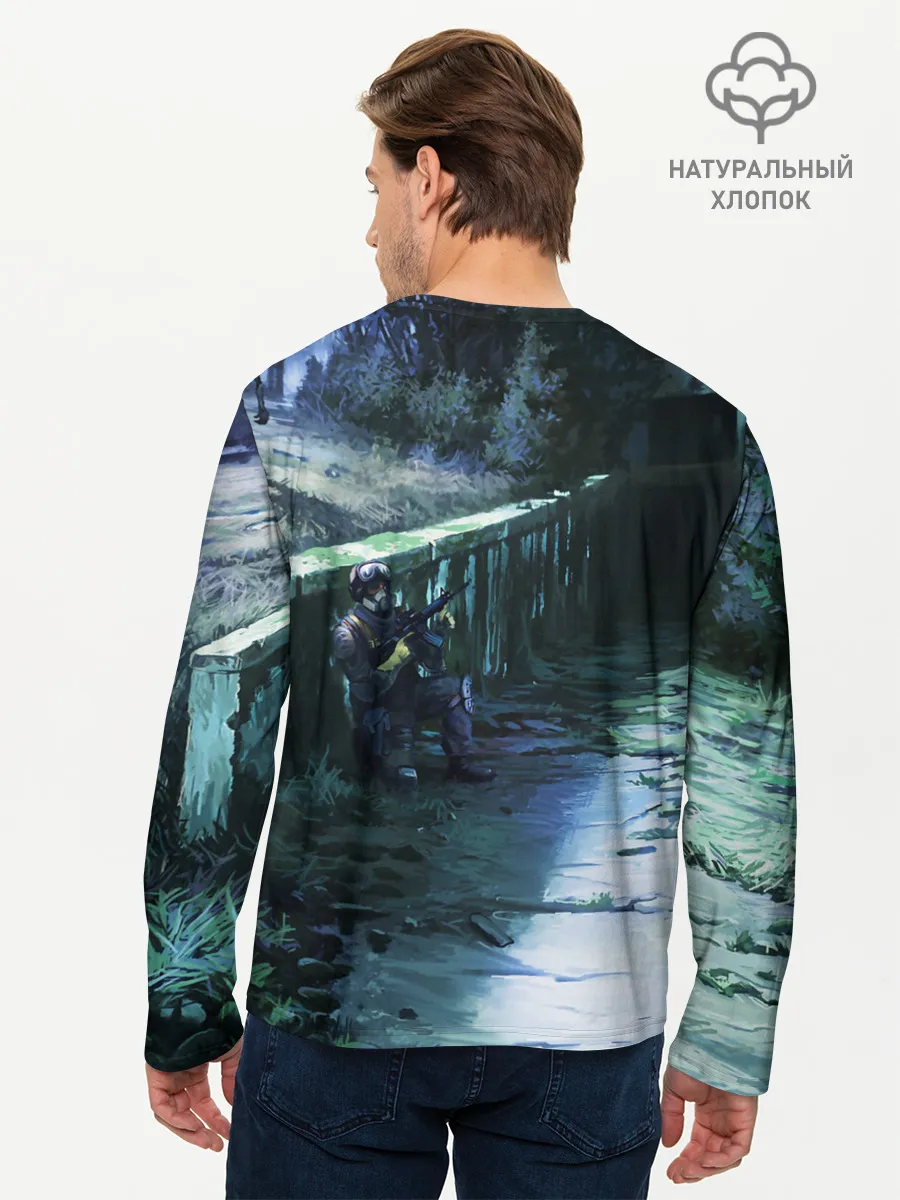 Мужской лонгслив базовый / Сталкер 2021