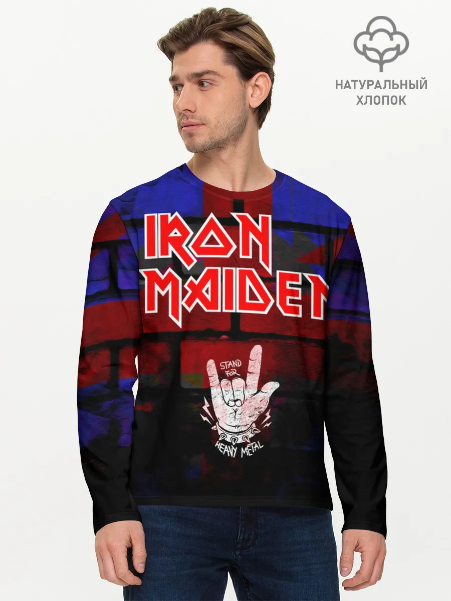 Мужской лонгслив базовый / Iron Maiden