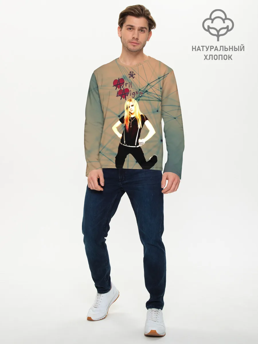 Мужской лонгслив базовый / Avril Lavigne