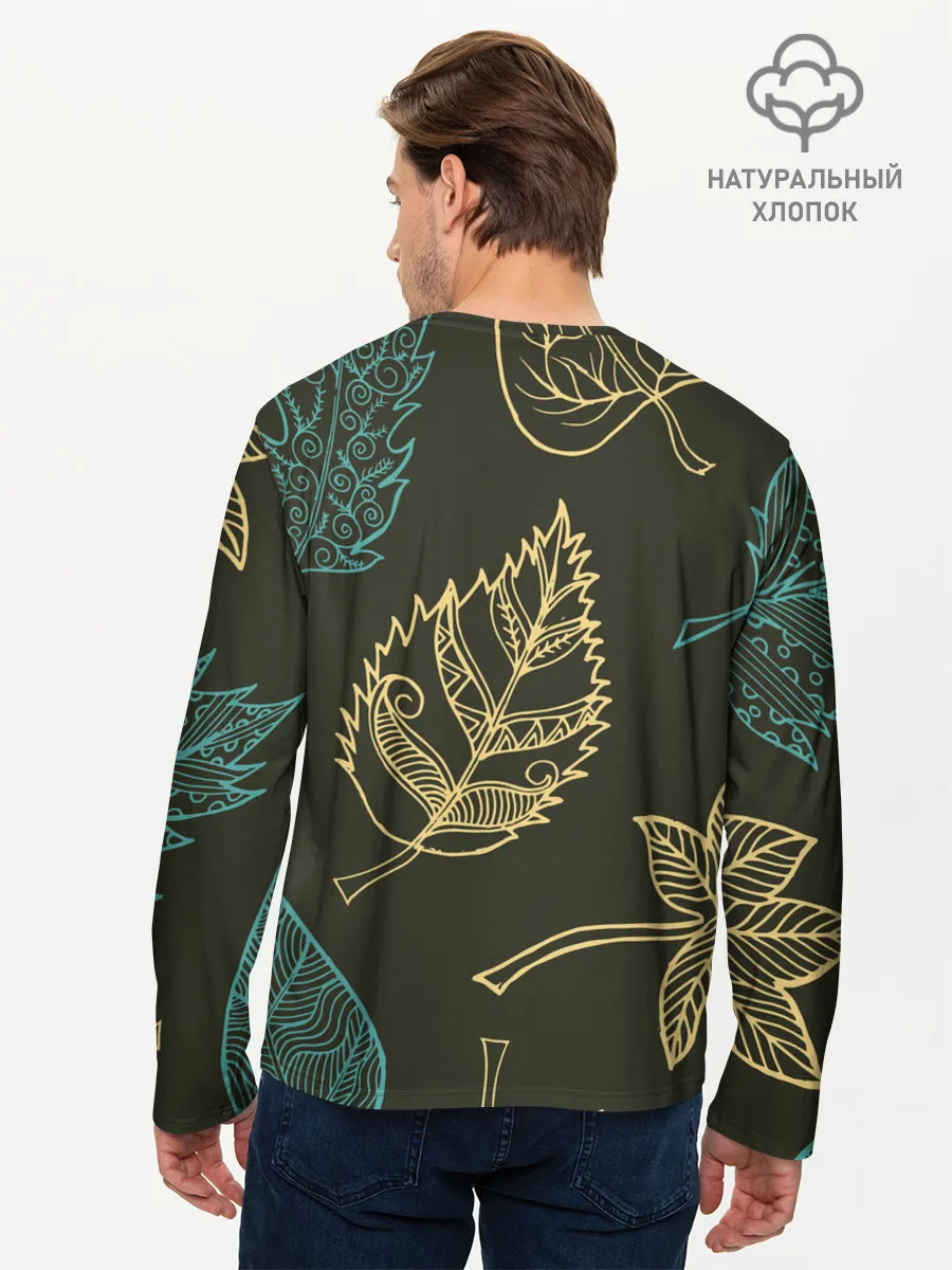Мужской лонгслив базовый / Осенний мотив
