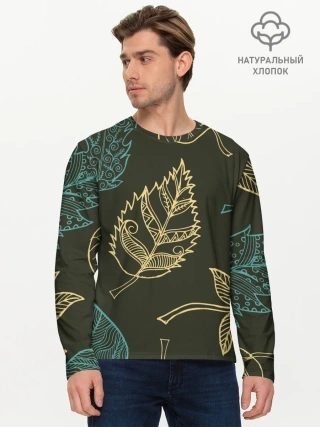 Мужской лонгслив базовый / Осенний мотив