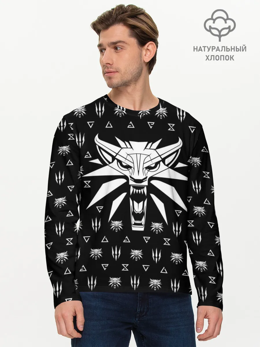 Мужской лонгслив базовый / ВЕДЬМАК / THE WITCHER / ГЕРАЛЬТ