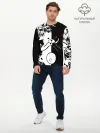 Мужской лонгслив базовый / MONOKUMA держит руки