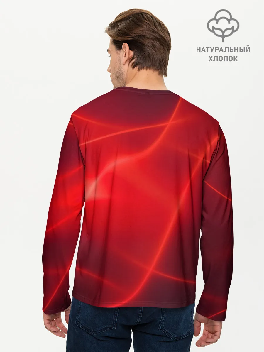 Мужской лонгслив базовый / Плавные Линии