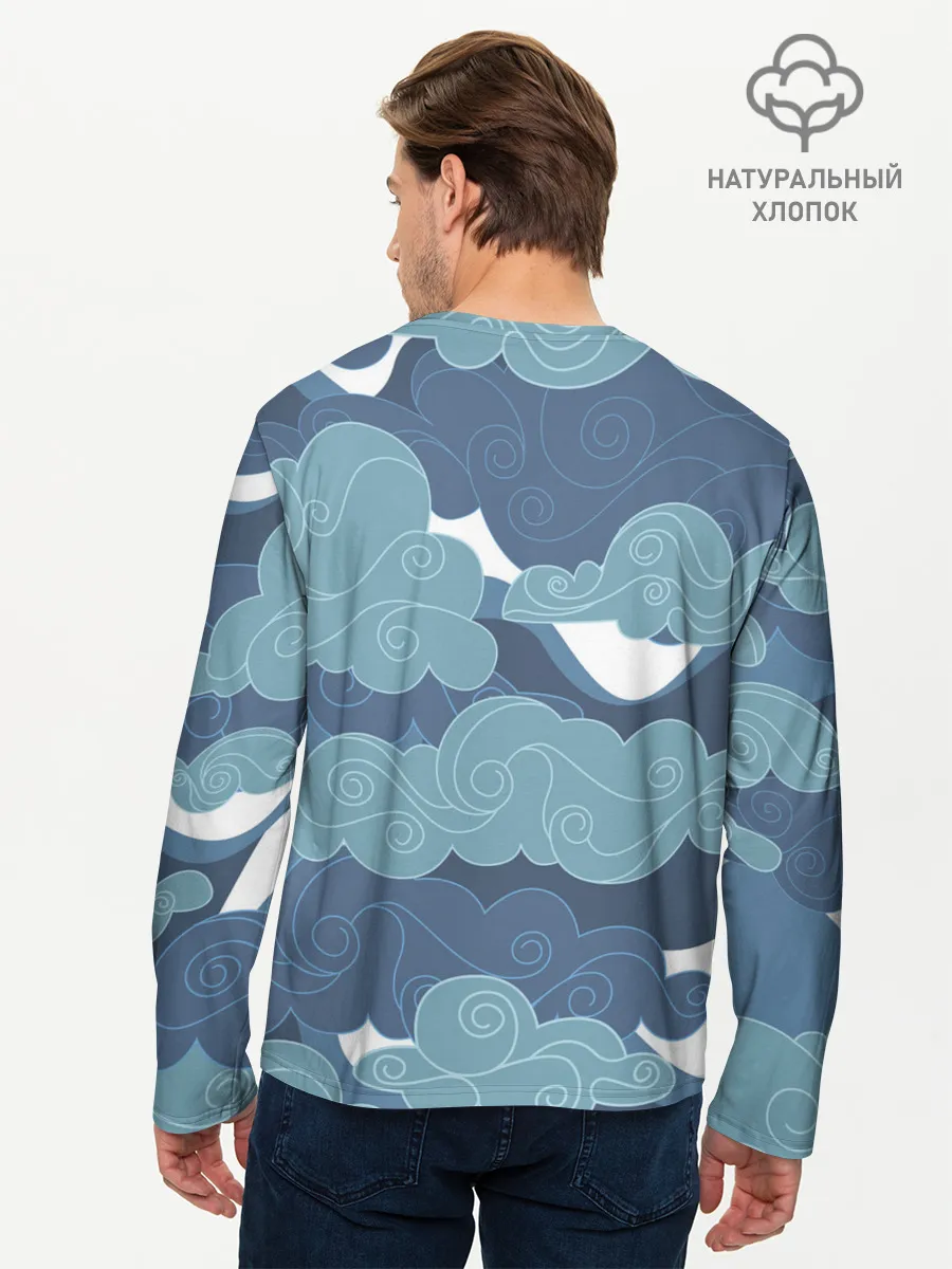 Мужской лонгслив базовый / Небо над Китаем