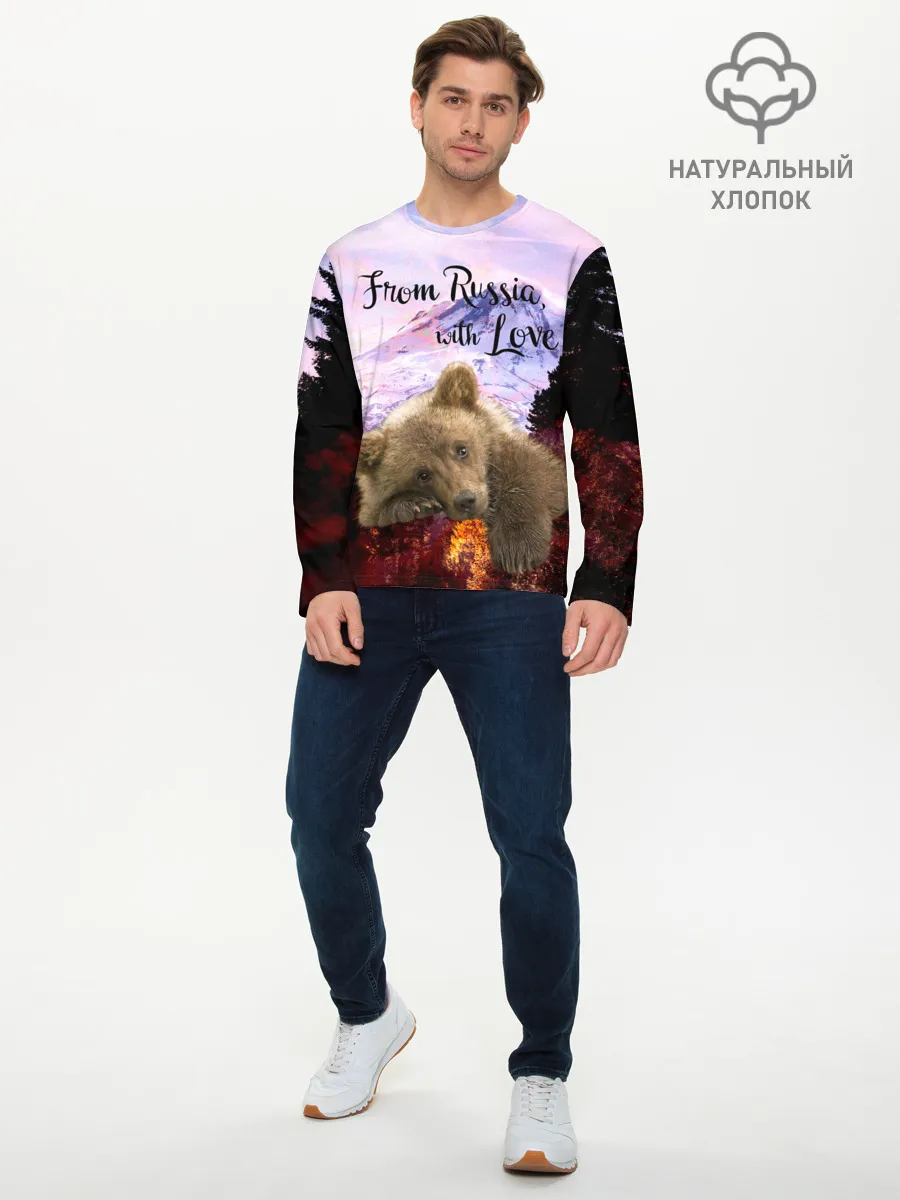 Мужской лонгслив базовый / Из России с любовью