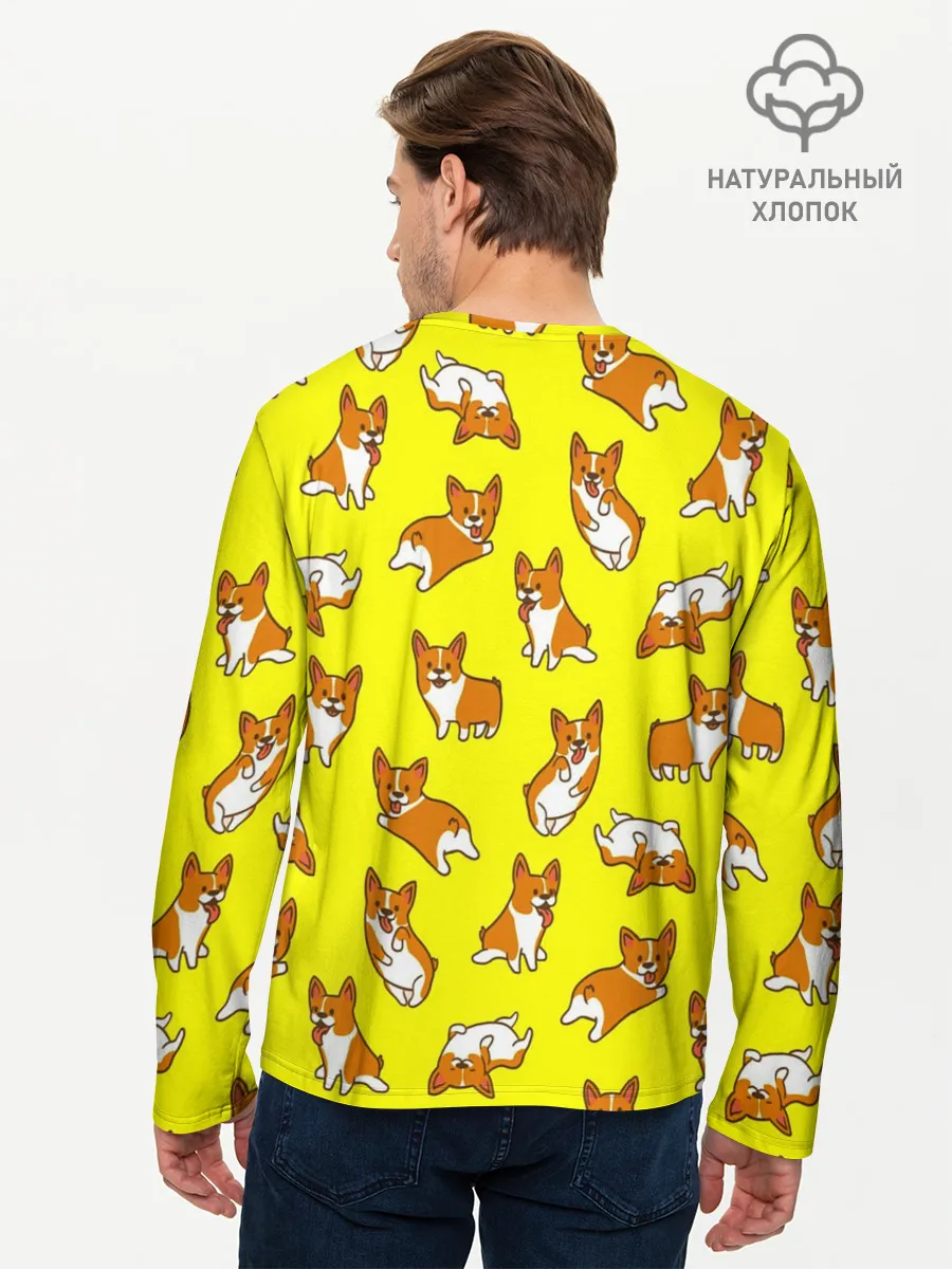 Мужской лонгслив базовый / Corgi