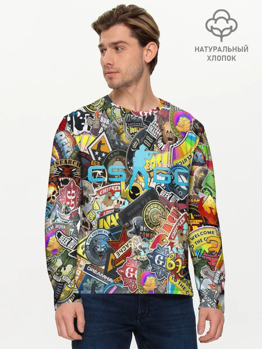 Мужской лонгслив базовый / CS GO