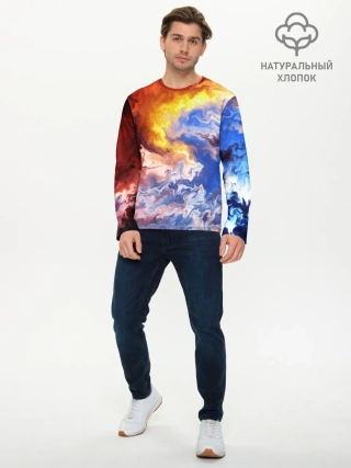 Мужской лонгслив базовый / Краски