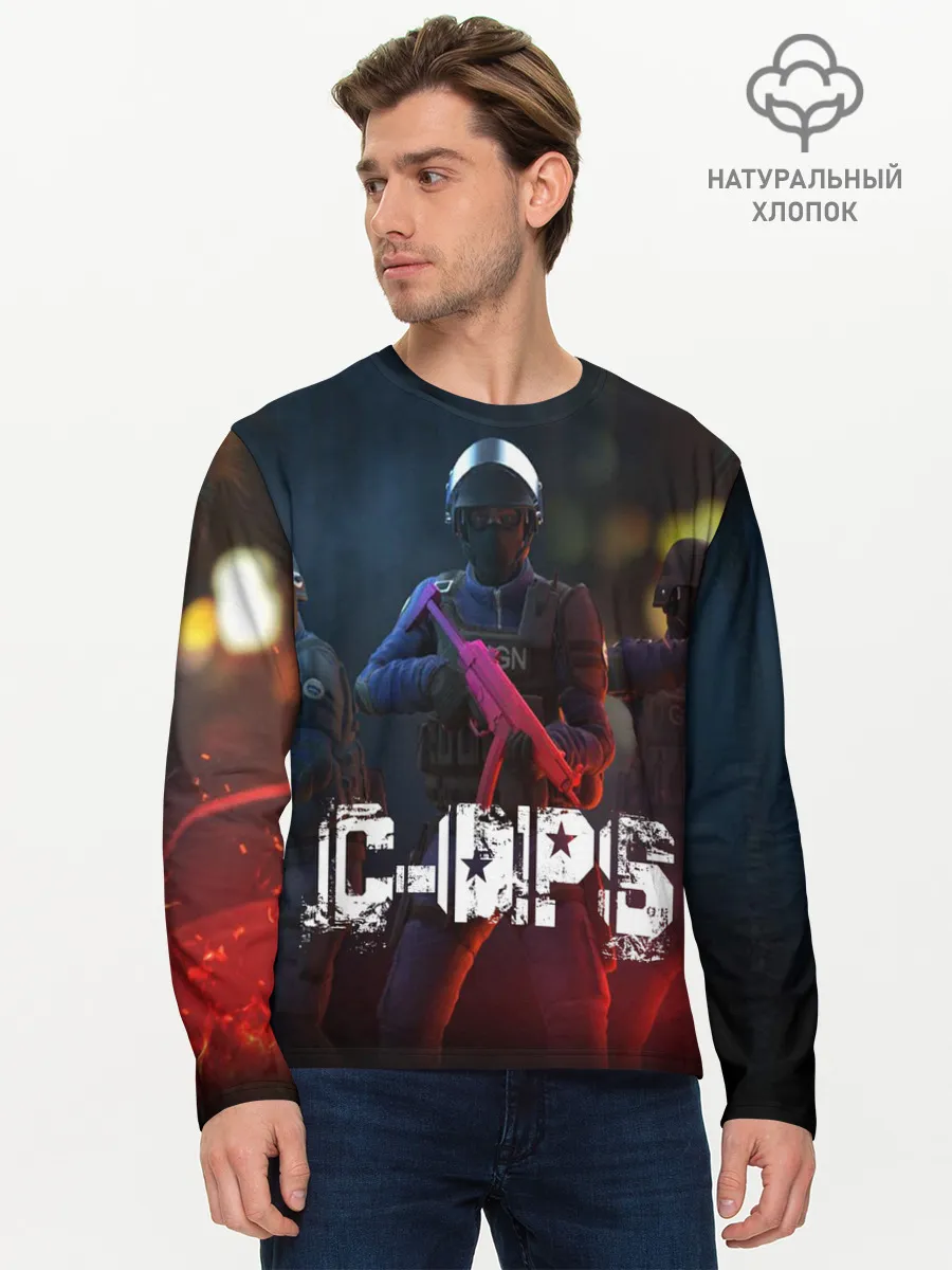 Мужской лонгслив базовый / C-OPS