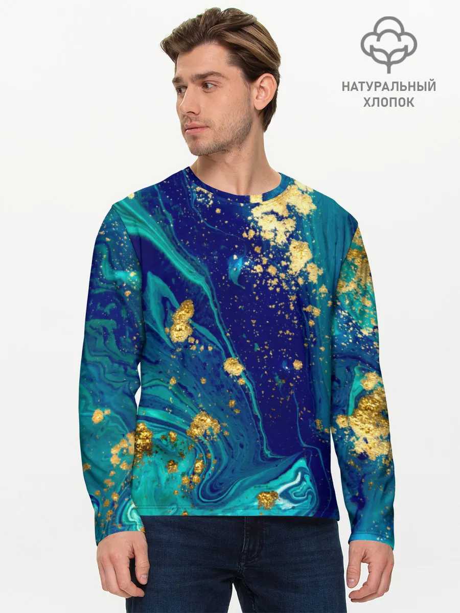 Мужской лонгслив базовый / Краски