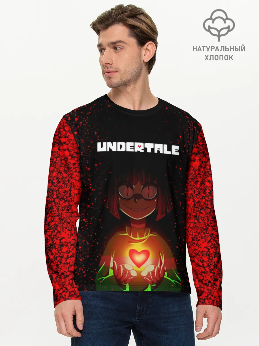 Мужской лонгслив базовый / UNDERTALE CHARA