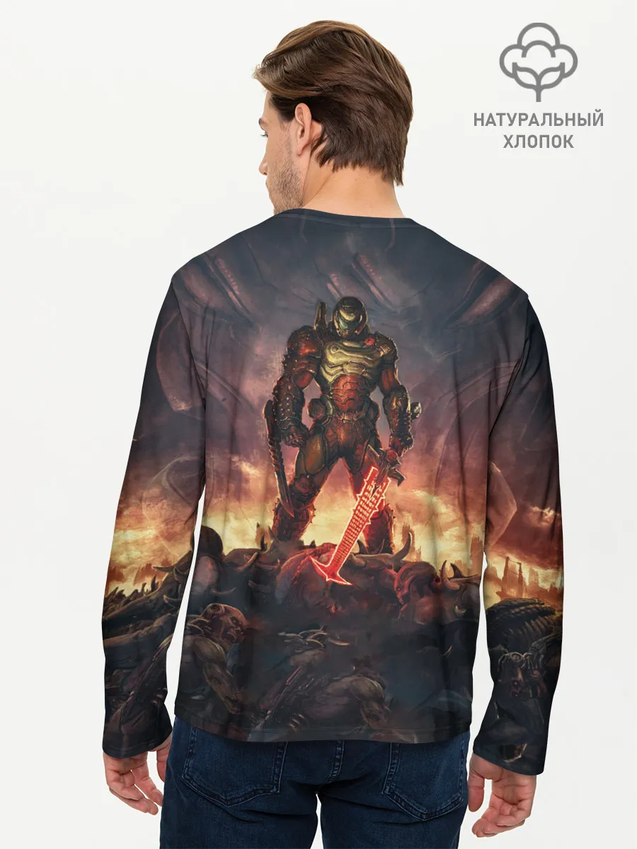 Мужской лонгслив базовый / DOOM ETERNAL