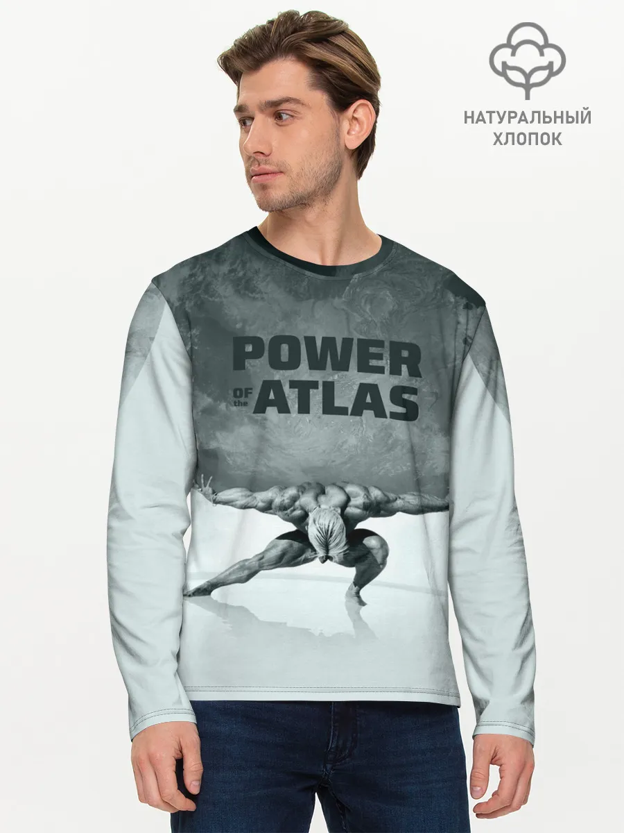Мужской лонгслив базовый / Power of the Atlas