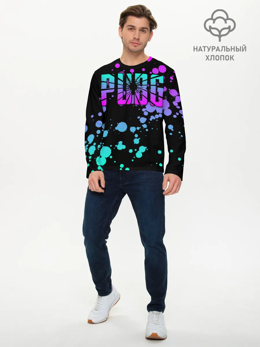 Мужской лонгслив базовый / PUBG