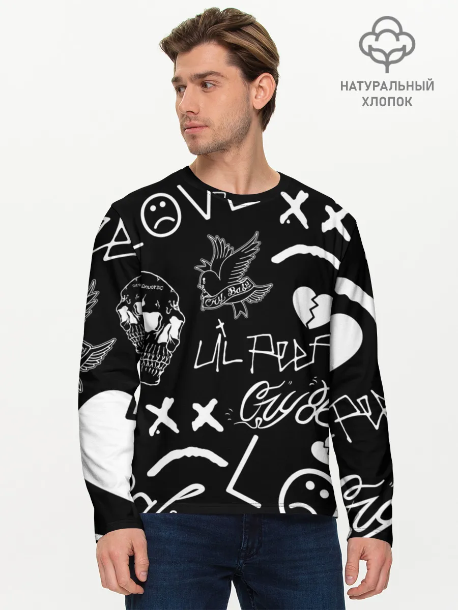 Мужской лонгслив базовый / Lil Peep
