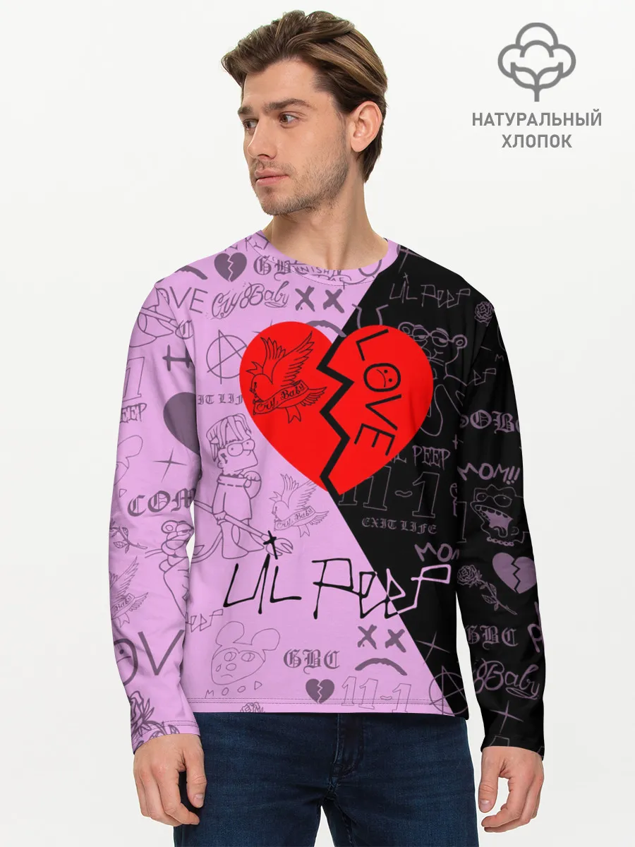Мужской лонгслив базовый / LIL PEEP.