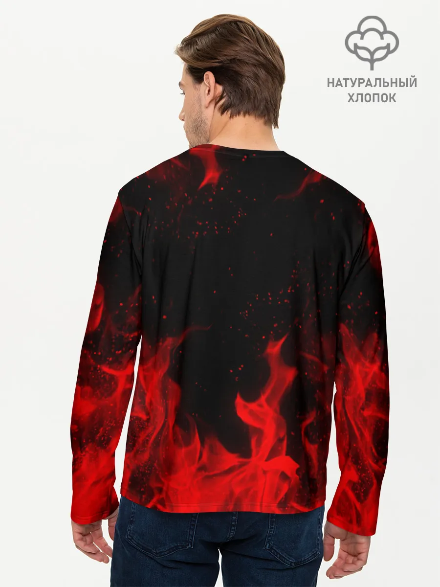 Мужской лонгслив базовый / ВЕДЬМАК / THE WITCHER / ГЕРАЛЬТ | ВОЛК WOLF