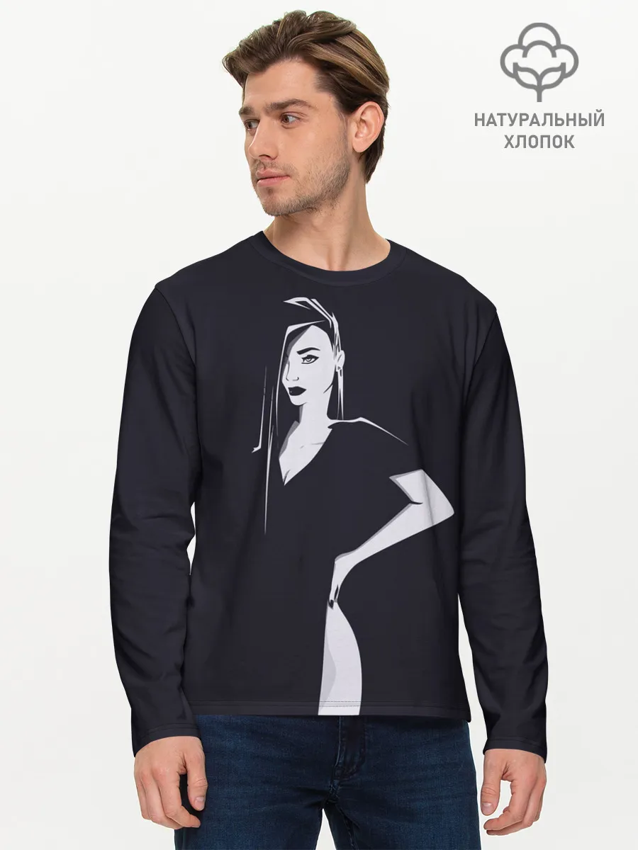 Мужской лонгслив базовый / Girl