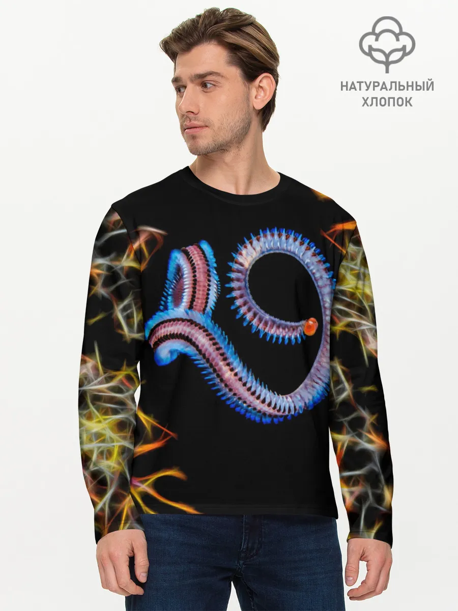 Мужской лонгслив базовый / Морское чудо