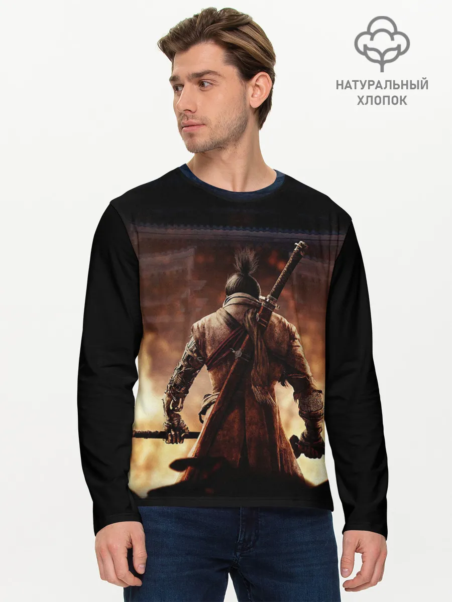 Мужской лонгслив базовый / Sekiro shadows die twice