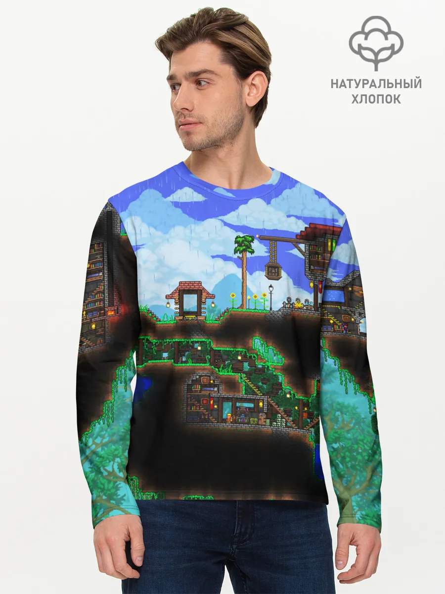 Мужской лонгслив базовый / TERRARIA EXCLUSIVE
