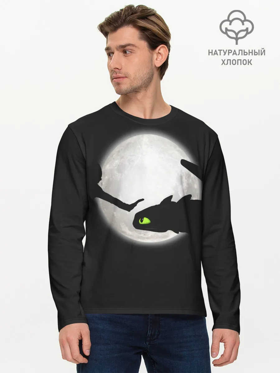 Мужской лонгслив базовый / Как приручить дракона