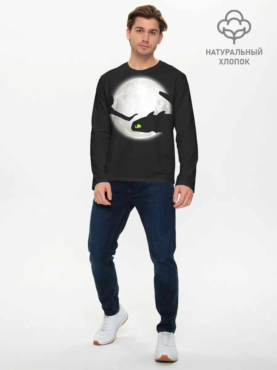 Мужской лонгслив базовый / Как приручить дракона