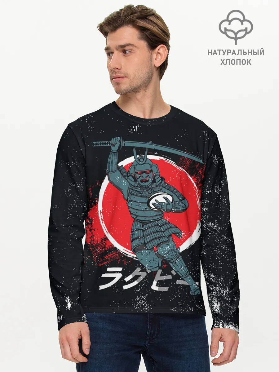 Мужской лонгслив базовый / Регби. Япония, 2019