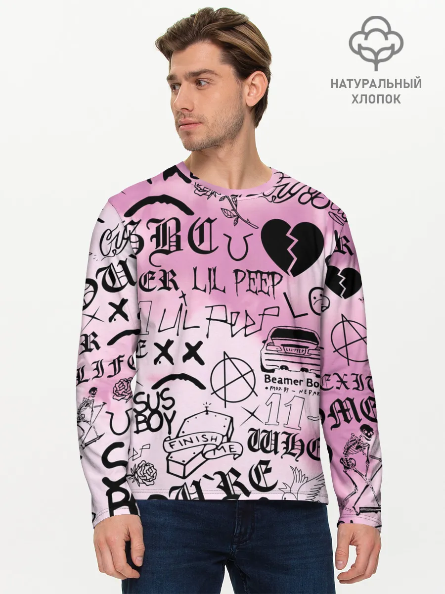 Мужской лонгслив базовый / LIL PEEP.