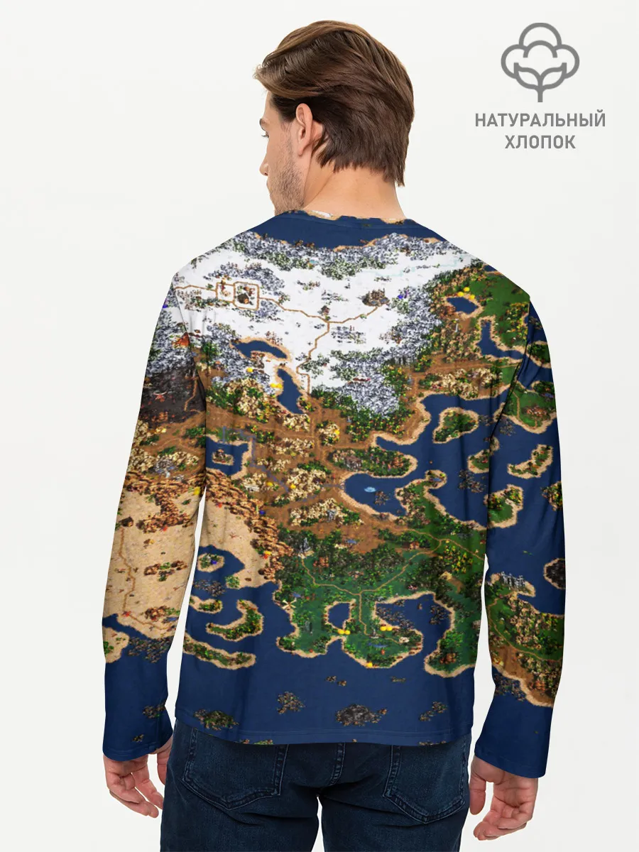 Мужской лонгслив базовый / HEROES 3 КАРТА