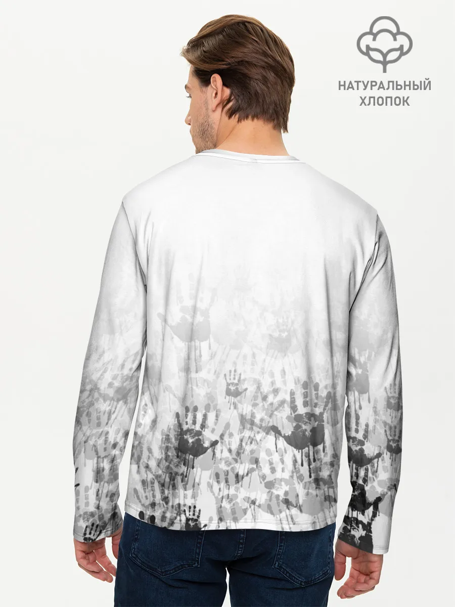 Мужской лонгслив базовый / nCoV | КОРОНАВИРУС