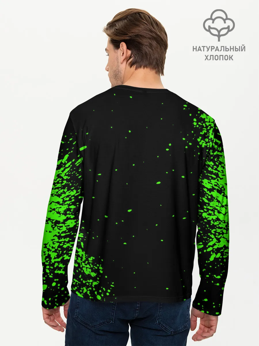 Мужской лонгслив базовый / nCoV | КОРОНАВИРУС