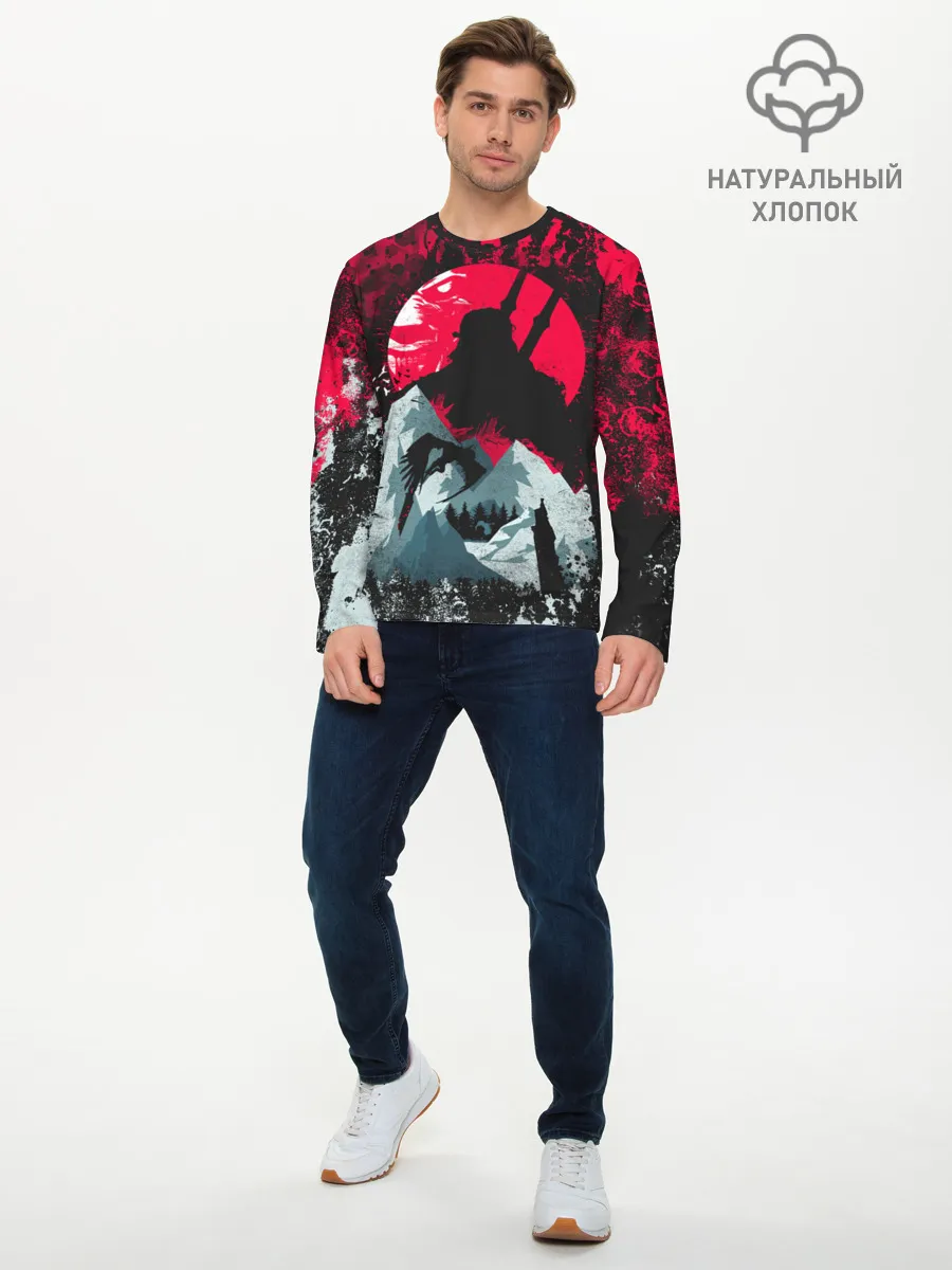 Мужской лонгслив базовый / Ведьмак