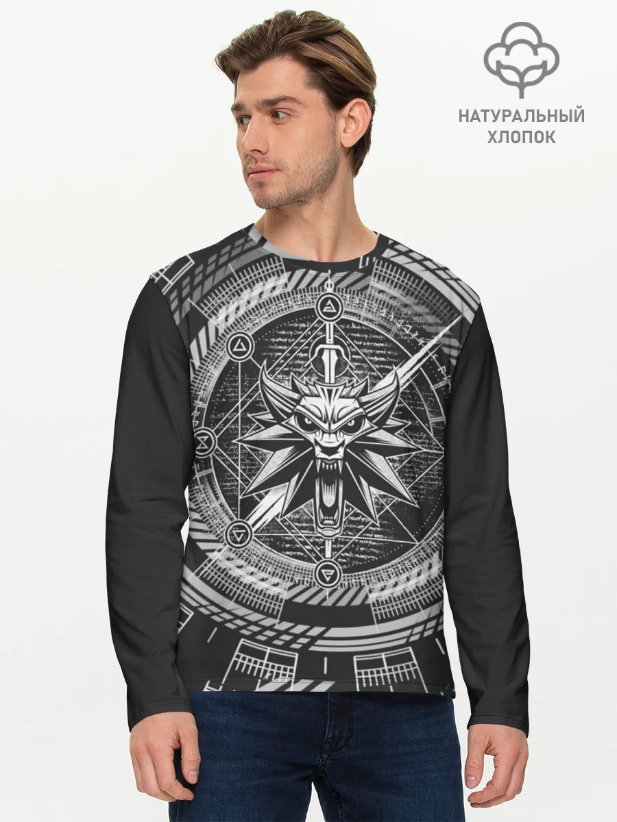 Мужской лонгслив базовый / ВЕДЬМАК | WITCHER