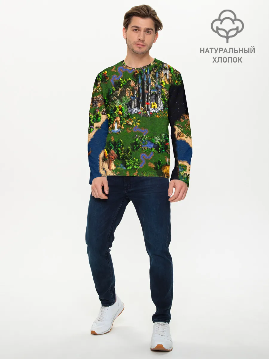 Мужской лонгслив базовый / Heroes of Might and Magic