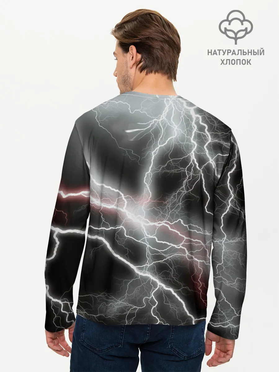Мужской лонгслив базовый / молния