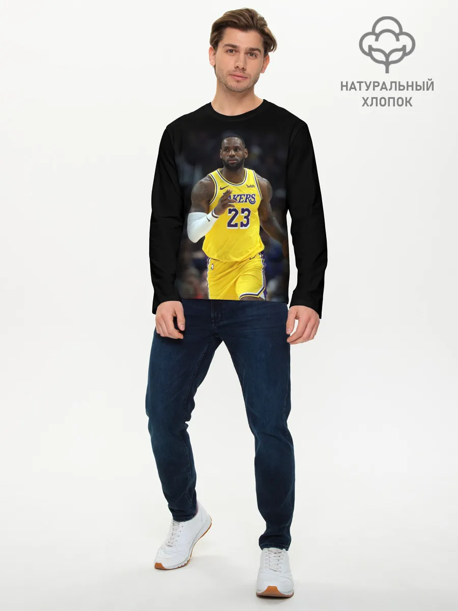 Мужской лонгслив базовый / Леброн Джеймс