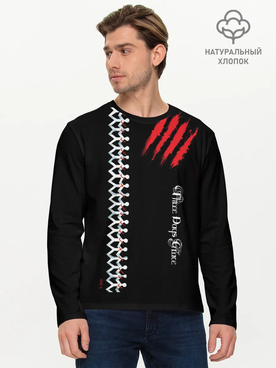 Мужской лонгслив базовый / Three Days Grace