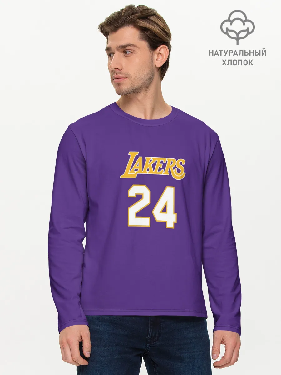 Мужской лонгслив базовый / Los Angeles Lakers / Kobe Brya
