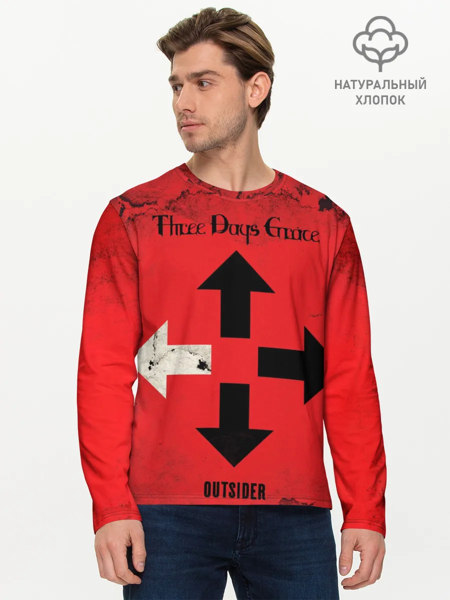 Мужской лонгслив базовый / Three Days Grace
