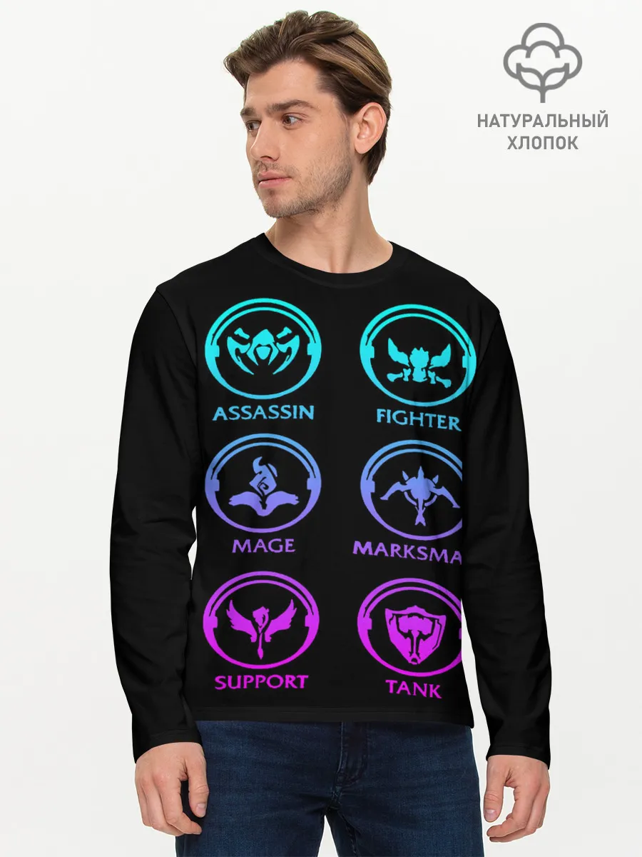 Мужской лонгслив базовый / League of Legends